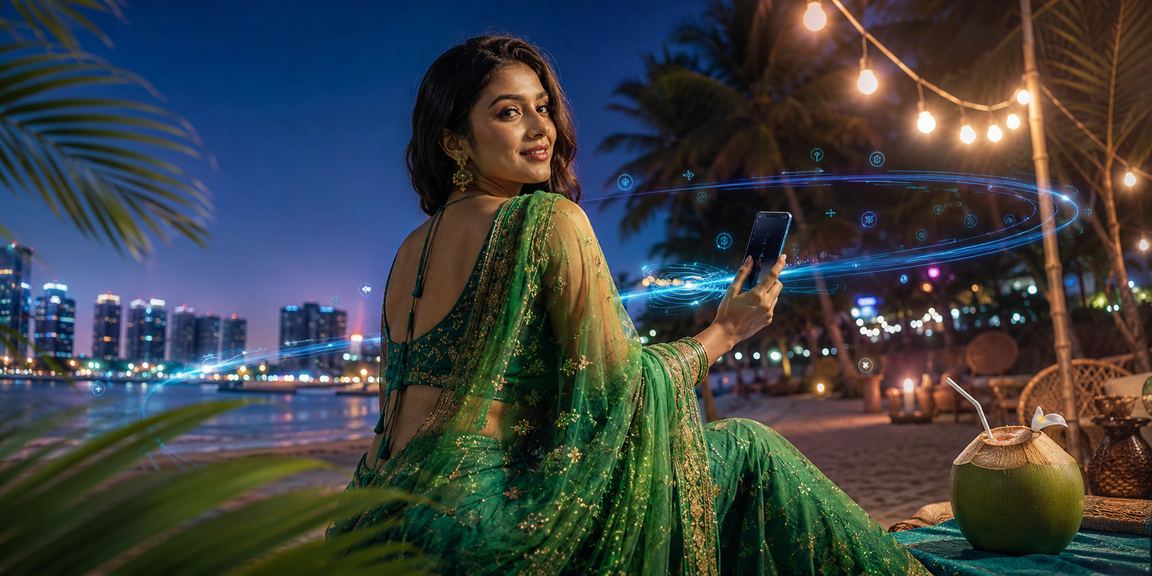 ঢাকায় শাড়ির দোকানে মোবাইল পেমেন্টে ডিপোজিট করছেন একজন ব্যবহারকারী